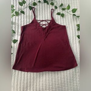 Aeropostale Maroon Tank Top